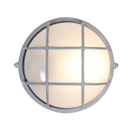 Access Lighting Nauticus Dual Mount, 1 Light Outdoor LED Bulkhead, Satin Finish, Frosted Glass 20294LEDDLP-SAT/FST